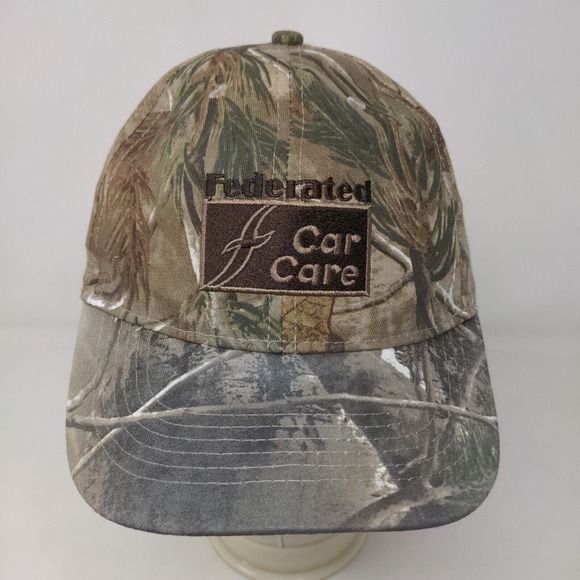 Unbranded Men's Camouflage Strapback Hat Adjustable Embroidered Car Care Logo - Picture 2 of 6
